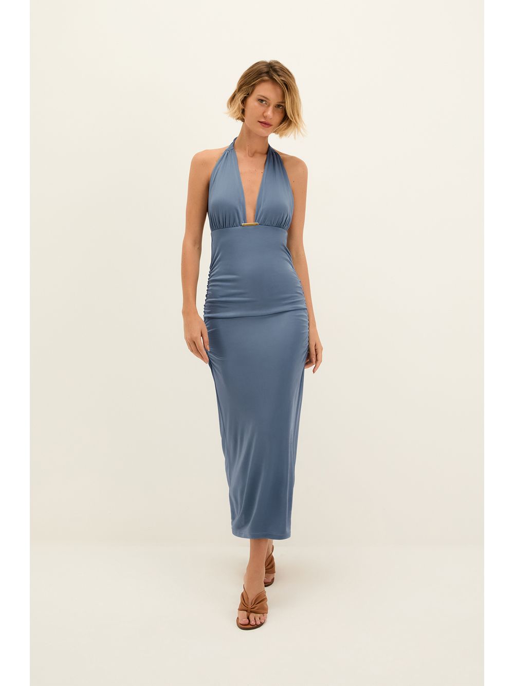 ViX — Vestido Midi Salma West Coast