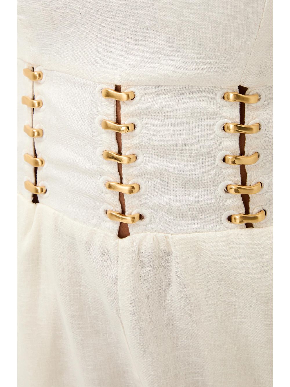 ViX — Vestido Midi Greta Off White