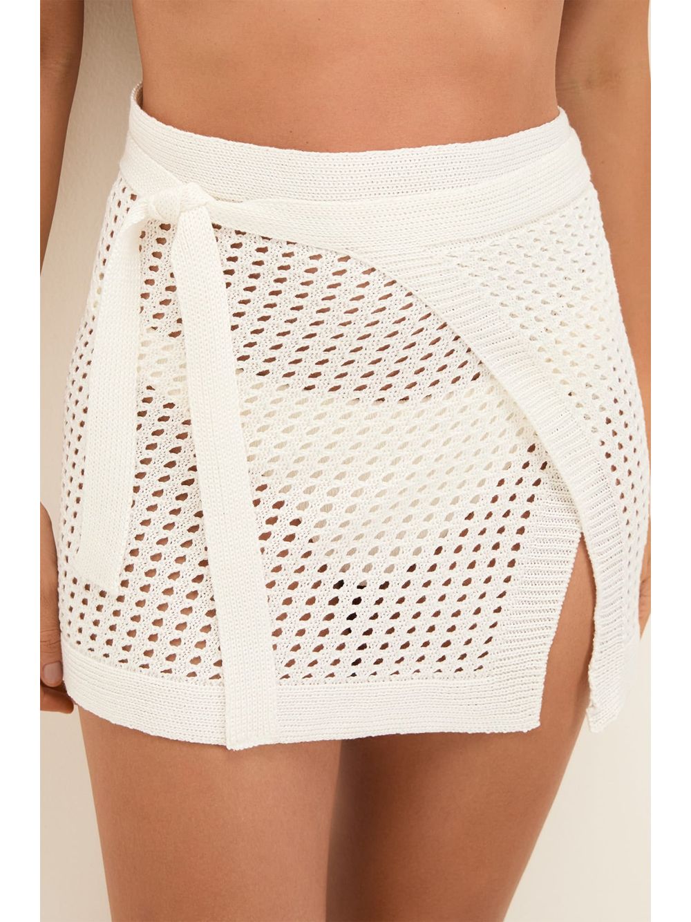 ViX — Pareô Mini Rena Tricot Off White