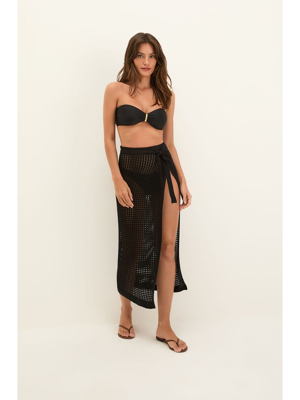 ViX — Pareô Midi Rena Tricot Black