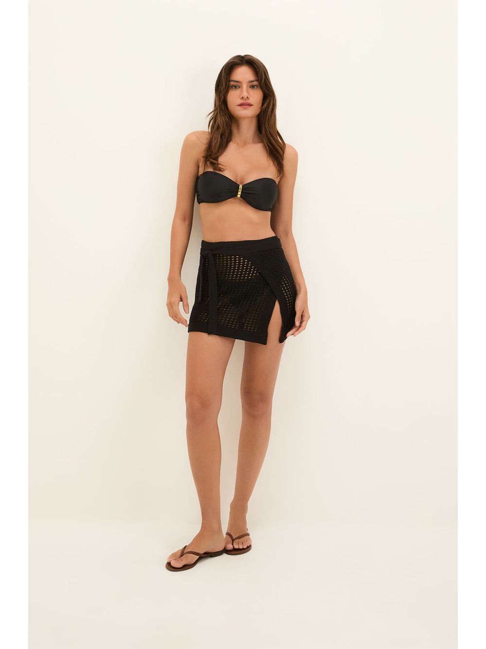 ViX — Pareô Mini Rena Tricot Black