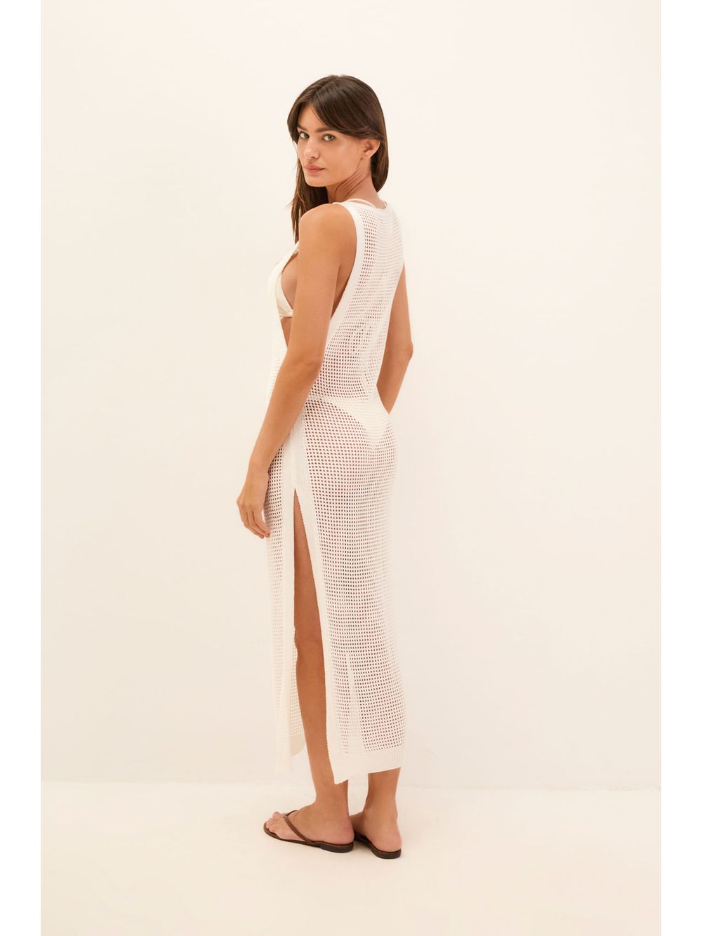 ViX — Saída Longa Hanna Tricot Off White