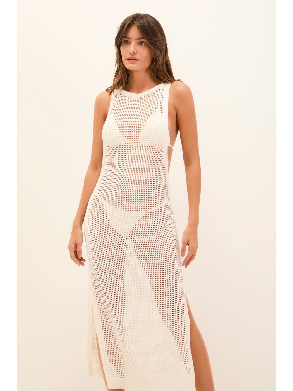 ViX — Saída Longa Hanna Tricot Off White