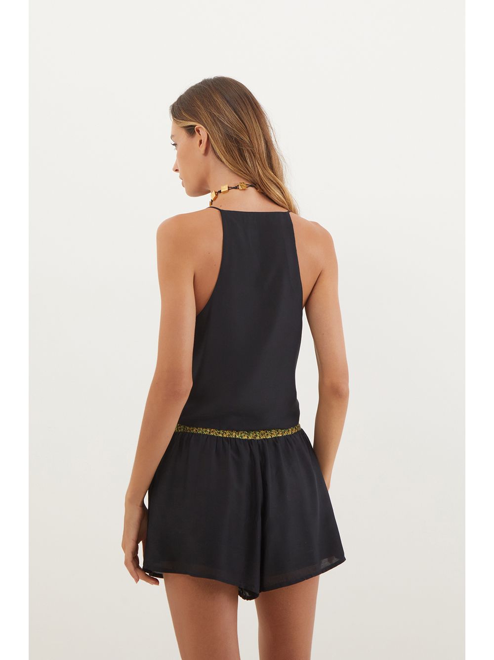 ViX — Slim Wrap Top Black