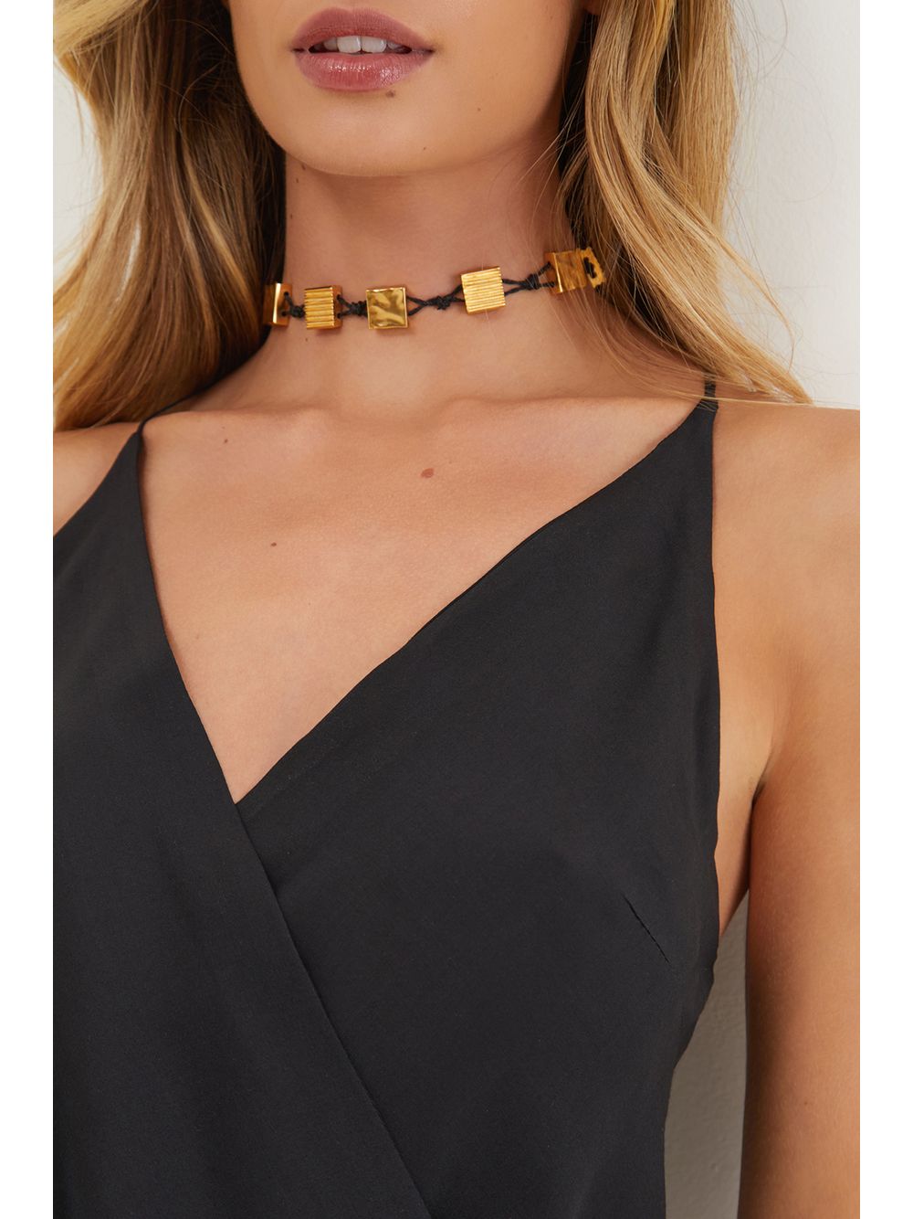 ViX — Slim Wrap Top Black