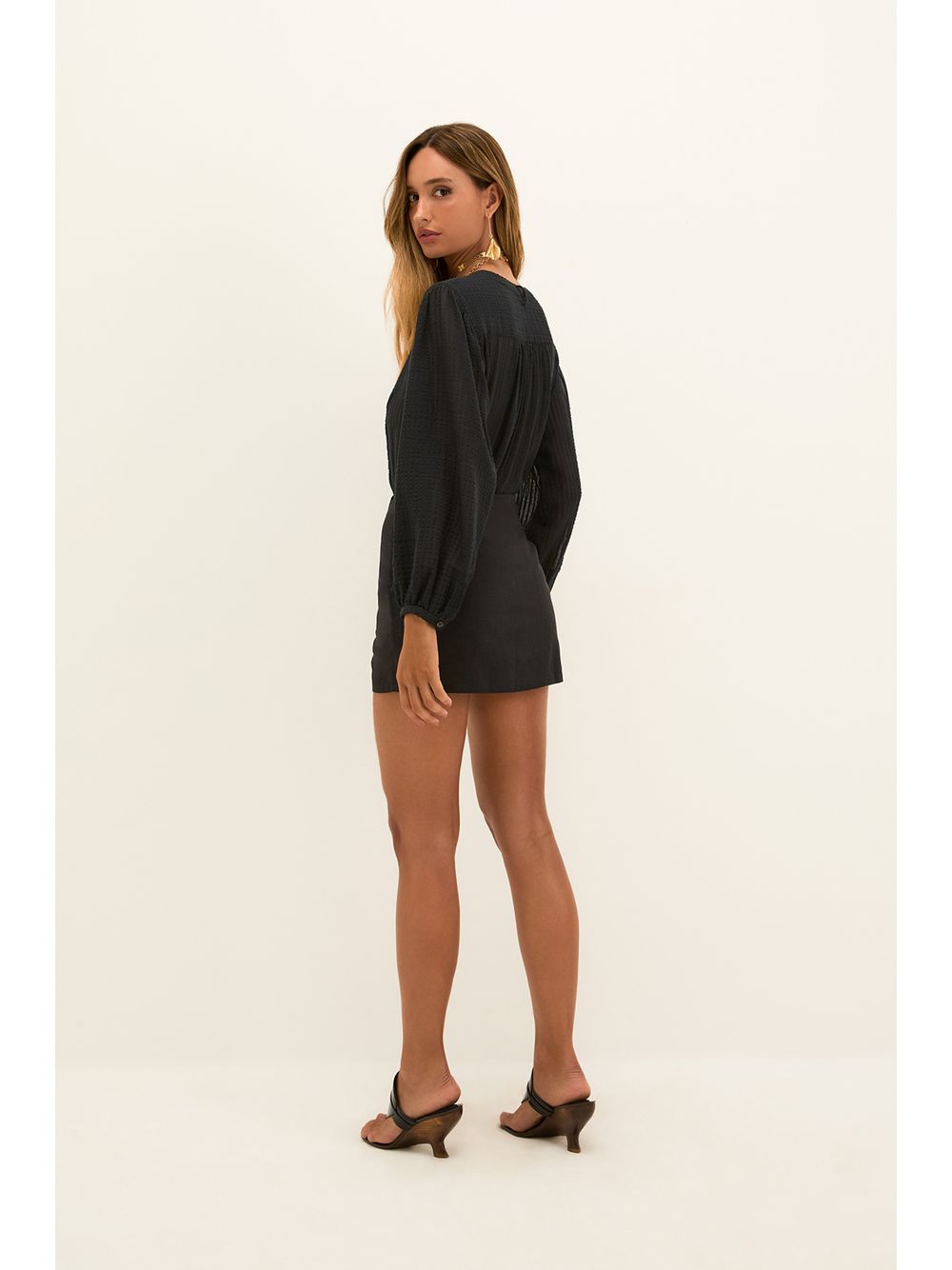 ViX — Camisa Manga Longa Marissa Black