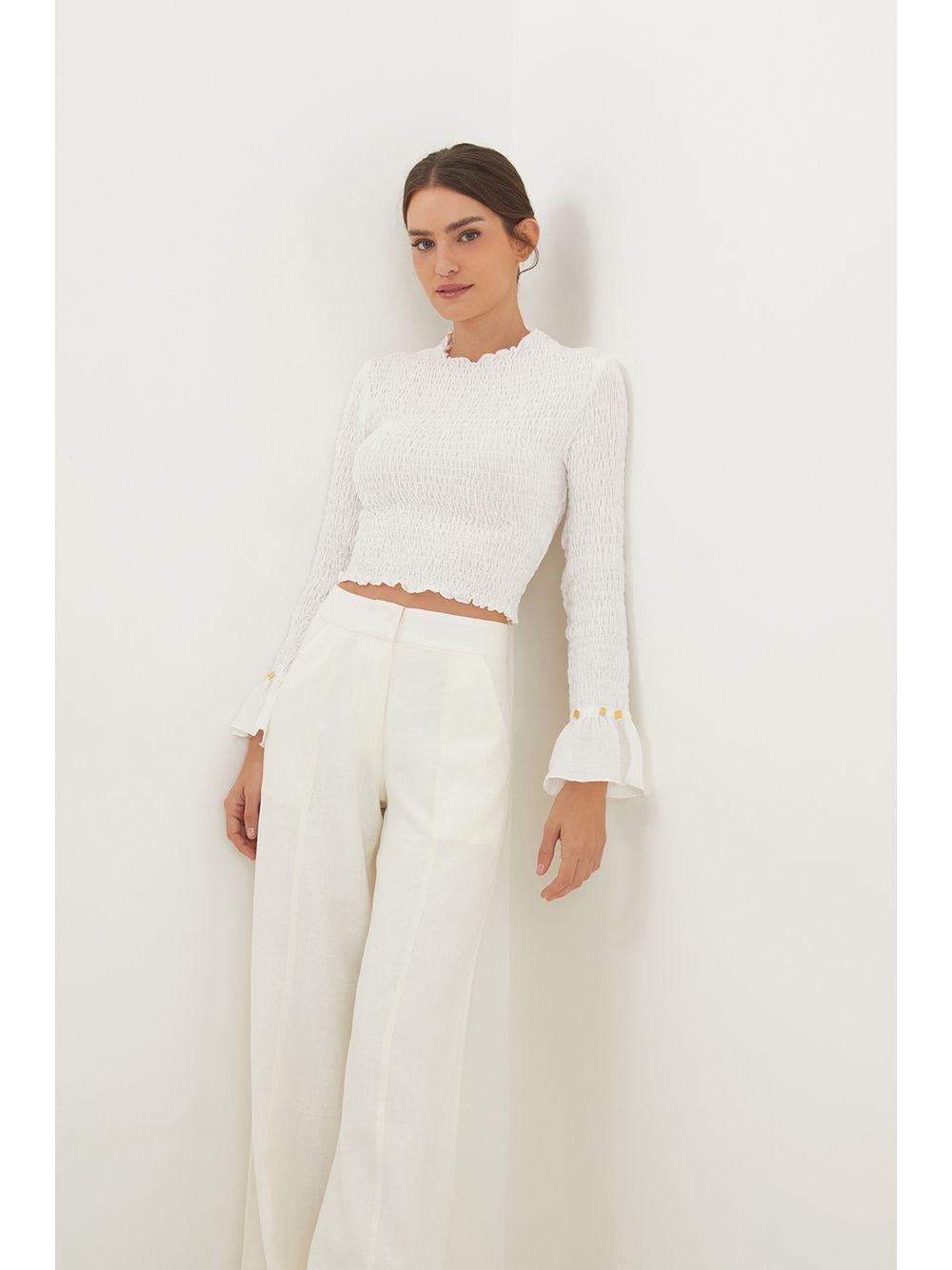 ViX — Calça Estela Off White