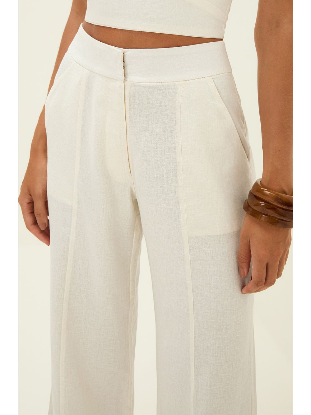 ViX — Calça Estela Off White