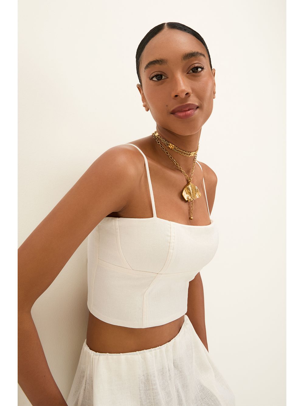 ViX — Calça Noe Off White