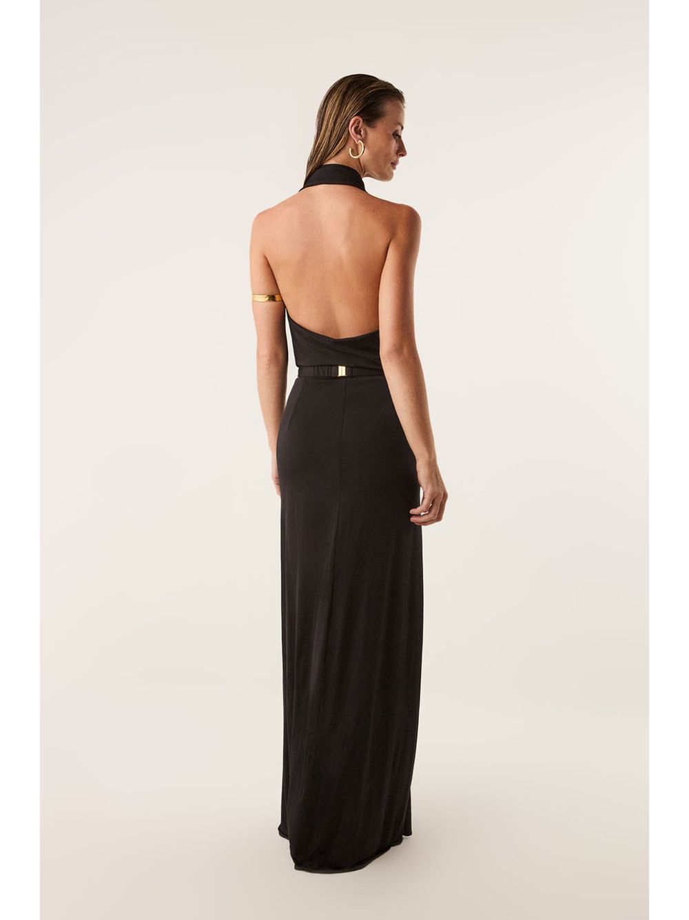 ViX — Vestido Longo Rosana Detalhe Black