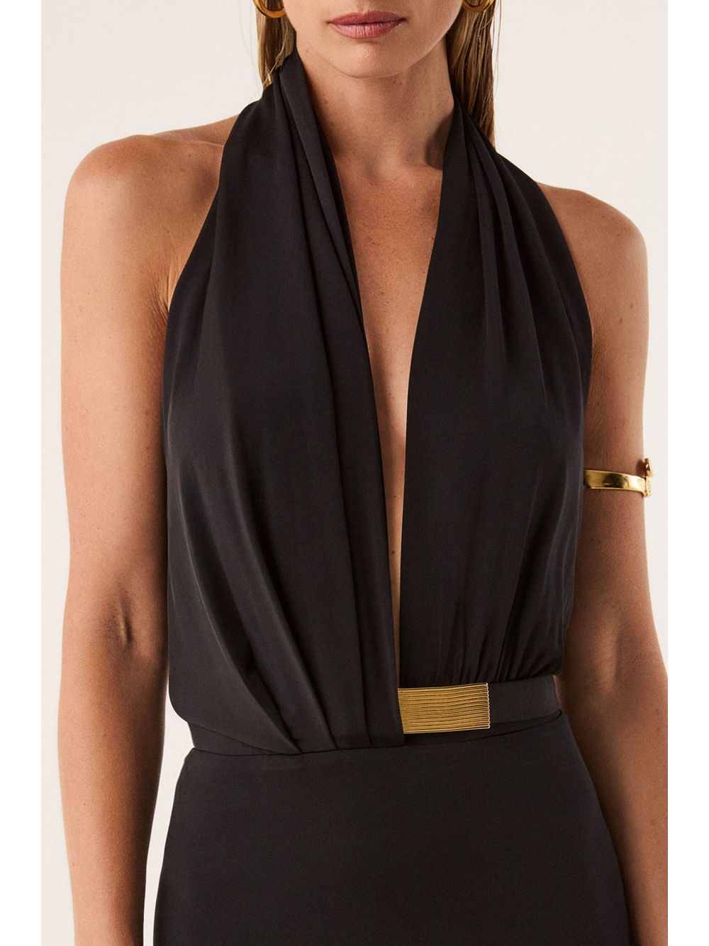 ViX — Vestido Longo Rosana Detalhe Black