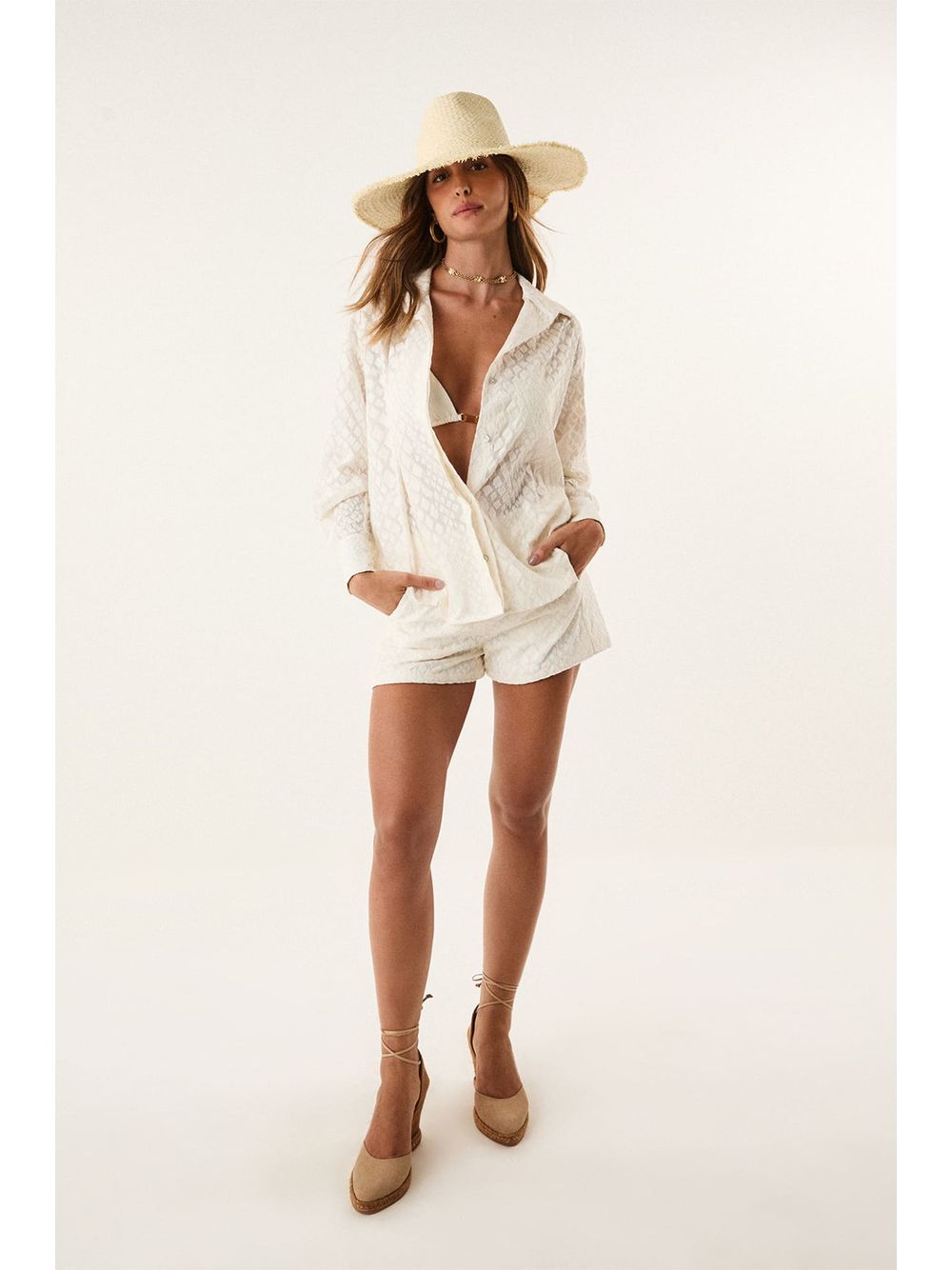 ViX — Camisa Lysa Off White